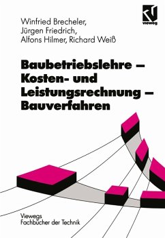 Cover Baubetriebslehre - Kosten- und Leistungsrechnung - Bauverfahren (eBook, PDF)