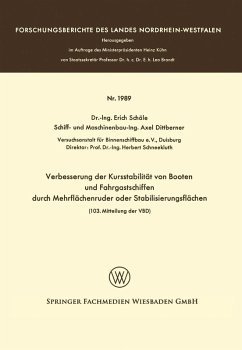 Cover Verbesserung der Kursstabilität von Booten und Fahrgastschiffen durch Mehrflächenruder oder Stabilisierungsflächen (eBook, PDF)