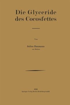 Cover Die Glyceride des Cocosfettes (eBook, PDF)