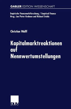 Kapitalmarktreaktionen auf Nennwertumstellungen (eBook, PDF) - Wulff, Christian