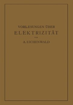 Vorlesungen über Elektrizität (eBook, PDF) - Eichenwald, A.