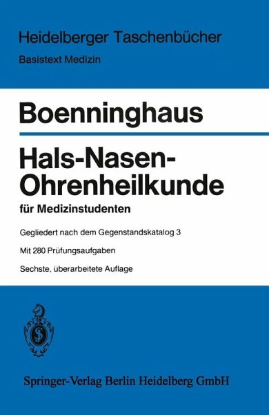 Hals-Nasen-Ohrenheilkunde für Medizinstudenten (eBook, PDF)