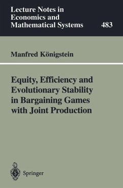Cover Equity, Efficiency and Evolutionary Stability in Bargaining Games with Joint Production (eBook, PDF)