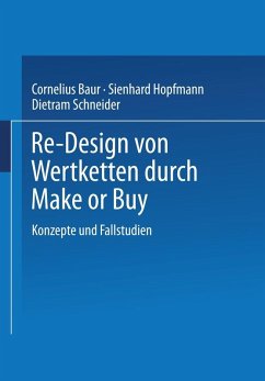 Re-Design von Wertkette durch Make or Buy (eBook, PDF) - Baur, Cornelius; Hopfmann, Sienhard