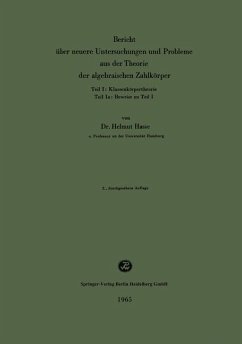 Cover Bericht über neuere Untersuchungen und Probleme aus der Theorie der algebraischen Zahlkörper (eBook, PDF)