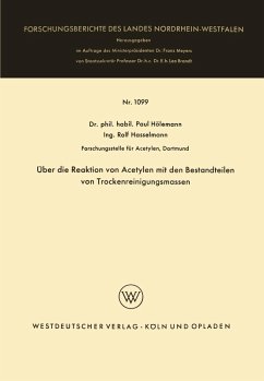 Über die Reaktion von Acetylen mit den Bestandteilen von Trockenreinigungsmassen (eBook, PDF) - Hölemann, Paul
