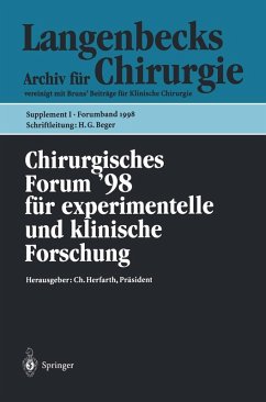 Chirurgisches Forum '98 (eBook, PDF)