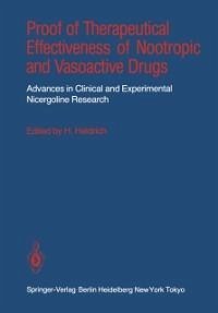 Proof of Therapeutical Effectiveness of Nootropic and Vasoactive Drugs (eBook, PDF)