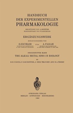 The Alkali Metal Ions in Biology (eBook, PDF) - Ussing, Hans H.; Kruhoffer, Poul; Thaysen, Hess J.; Thorn, N. H.