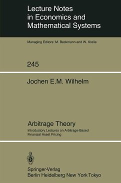 Arbitrage Theory (eBook, PDF) - Wilhelm, Jochen E. M.