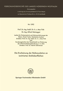 Cover Die Erscheinung der Reiboxydation an ionitrierten Stahloberflächen (eBook, PDF)