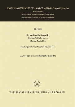 Zur Frage des synthetischen Mullits (eBook, PDF) - Konopicky, Kamillo