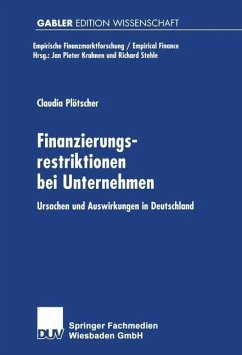 Cover Finanzierungsrestriktionen bei Unternehmen (eBook, PDF)