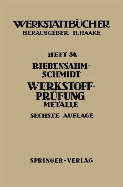 Werkstoffprüfung (eBook, PDF)