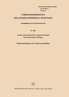 Cover Weiterentwicklung von Friktionswerkstoffen (eBook, PDF)