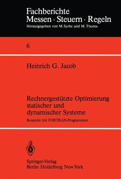 Rechnergestützte Optimierung statischer und dynamischer Systeme (eBook, PDF) - Jacob, H. G.