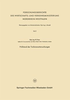 Cover Prüfstand der Turbinenuntersuchungen (eBook, PDF)