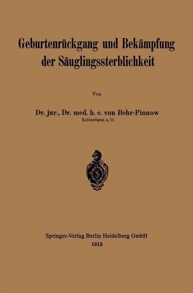 Geburtenrückgang und Bekämpfung der Säuglingssterblichkeit (eBook, PDF)