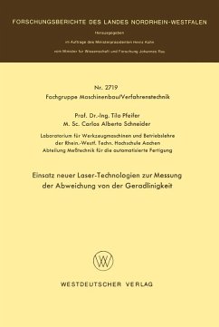 Einsatz neuer Laser-Technologien zur Messung der Abweichung von der Geradlinigkeit (eBook, PDF) - Pfeifer, Tilo