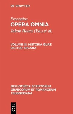 Procopius: Opera omnia - Historia quae dicitur arcana (eBook, PDF) - Procopius