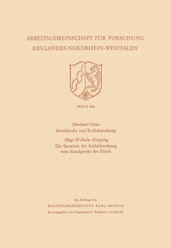 Berufskrebs und Krebsforschung. Die Situation der Krebsforschung vom Standpunkt der Klinik (eBook, PDF) - Gross, Hugo Wilhelm