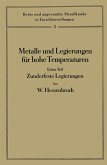 Metalle und Legierungen für hohe Temperaturen (eBook, PDF)