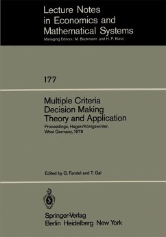 Multiple Criteria Decision Making Theory and Application (eBook, PDF)