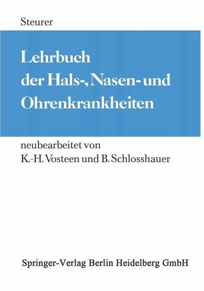 Lehrbuch der Hals-, Nasen- und Ohrenkrankheiten (eBook, PDF) Lehrbuch der Hals-, Nasen- und Ohrenkrankheiten (eBook, PDF)