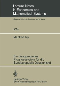 Ein disaggregiertes Prognosesystem für die Bundesrepublik Deutschland (eBook, PDF) - Kiy, M.