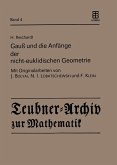 Gauß und die Anfänge der nicht-euklidischen Geometrie (eBook, PDF)