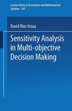 Sensitivity Analysis in Multi-objective Decision Making (eBook, PDF) - Rios Insua, David
