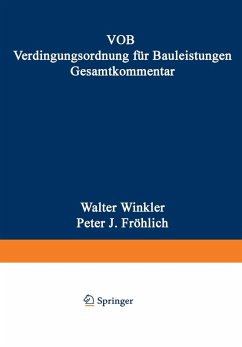 Cover VOB Verdingungsordnung für Bauleistungen. Gesamtkommentar (eBook, PDF)