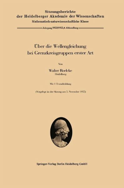 Über die Wellengleichung bei Grenzkreisgruppen erster Art (eBook, PDF)