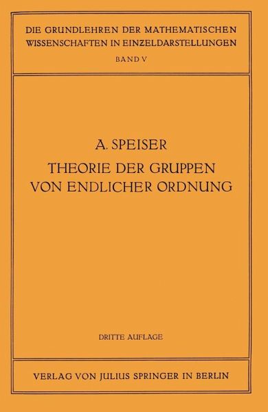 Die Theorie der Gruppen von Endlicher Ordnung (eBook, PDF)