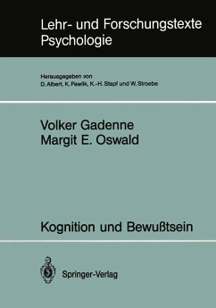 Kognition und Bewußtsein (eBook, PDF) - Gadenne, Volker; Oswald, Margit E.