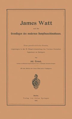Cover James Watt und die Grundlagen des modernen Dampfmaschinenbaues (eBook, PDF)