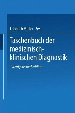 Taschenbuch der Medizinisch-Klinischen Diagnostik (eBook, PDF) - Seifert, Otto; Müller, Friedrich von