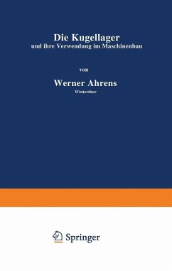 Cover Die Kugellager und ihre Verwendung im Maschinenbau (eBook, PDF)
