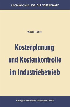 Cover Kostenplanung und Kostenkontrolle im Industriebetrieb (eBook, PDF)