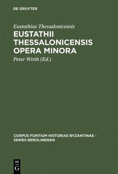 Eustathii Thessalonicensis Opera minora (eBook, PDF) - Thessalonicensis, Eustathius