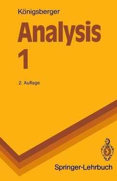 Analysis 1 (eBook, PDF) - Königsberger, Konrad