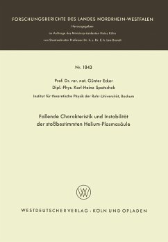 Fallende Charakteristik und Instabilität der stoßbestimmten Helium-Plasmasäule (eBook, PDF) - Ecker, Günter