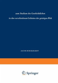 Cover zum Studium des Geschichtlichen in den verschiedenen Gebieten der geistigen Welt (eBook, PDF)