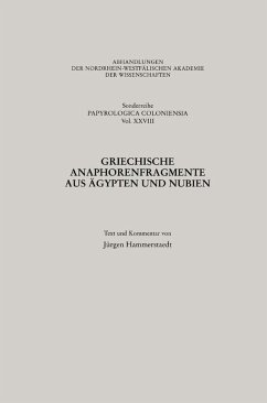 Cover Griechische Anaphorenfragmente aus Ägypten und Nubien (eBook, PDF)