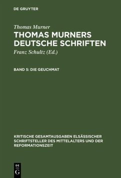 Die Geuchmat (eBook, PDF) - Murner, Thomas