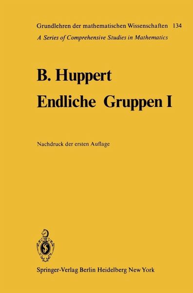 Endliche Gruppen I (eBook, PDF)