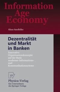 Dezentralität und Markt in Banken (eBook, PDF) - Sandbiller, Klaus