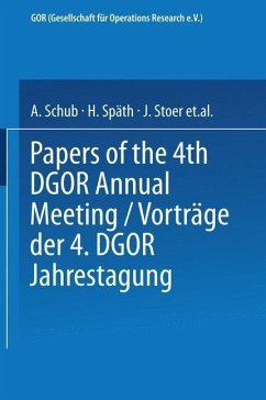 Vorträge der Jahrestagung 1974 DGOR Papers of the Annual Meeting (eBook, PDF)