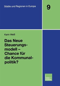 Das Neue Steuerungsmodell - Chance für die Kommunalpolitik? (eBook, PDF) - Weiss, Karin