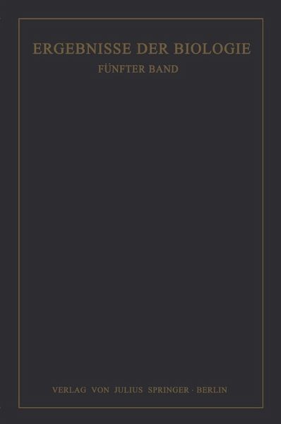 Ergebnisse der Biologie (eBook, PDF)